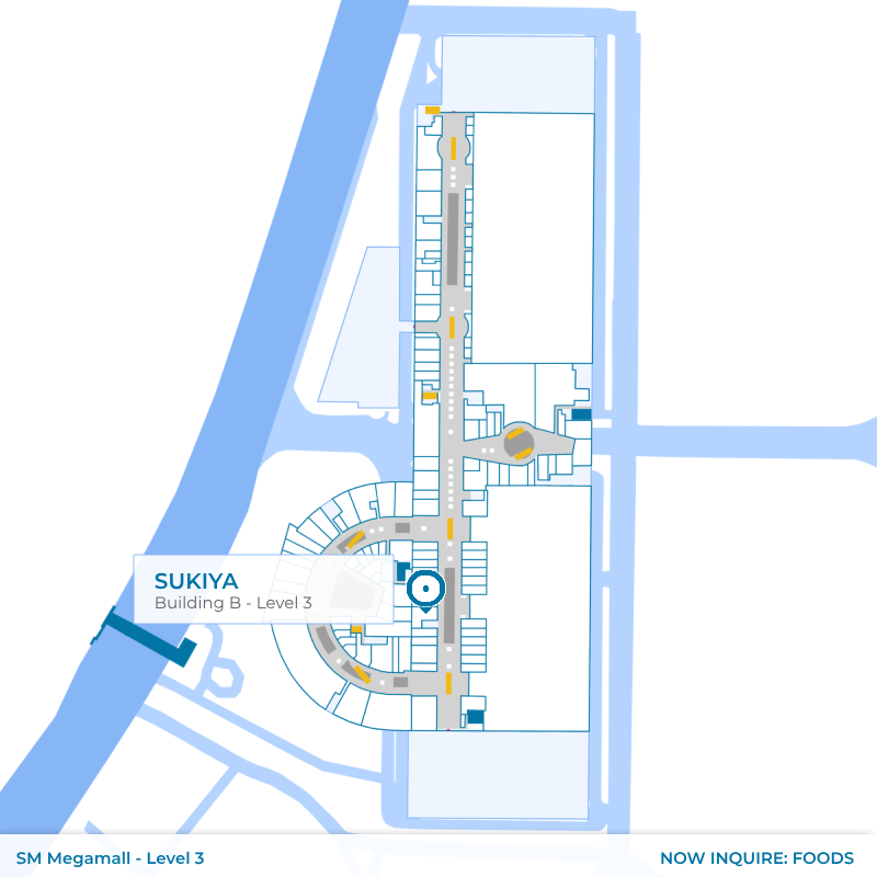 Map - Sukiya - SM Megamall - Building B - Level 3